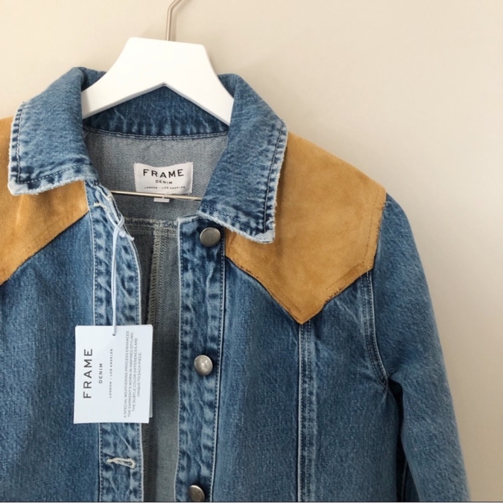 FRAME DENIM | hunter creek suede mix jacket - Picture 3 of 3